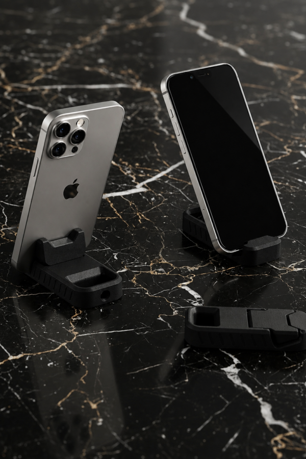 black-outdoor-phone-holder