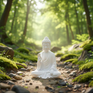 Buddha-statue-meditation-white