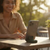 Green Outdoor Phone Stand